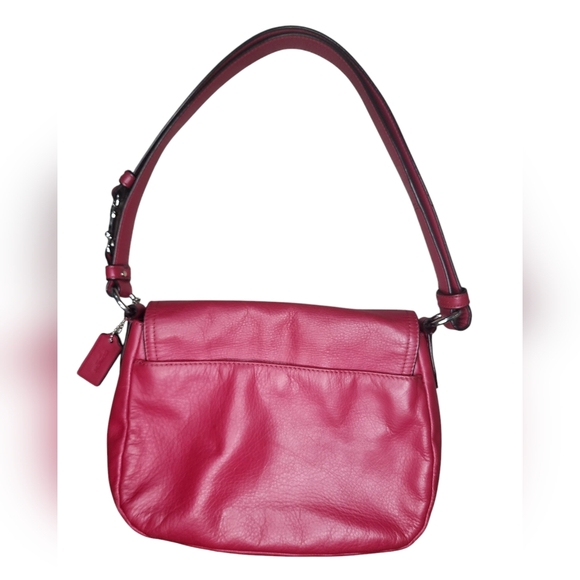 COACH Taylor leather Mini Flap Crossbody, Berry - Picture 5 of 8